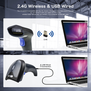 Netum tốc độ cao không dây 1D/2D Máy Quét Mã Vạch màn hình có thể đọc được chống chói cho bán lẻ kiểm tra kho hàng tồn kho - Product Image 4