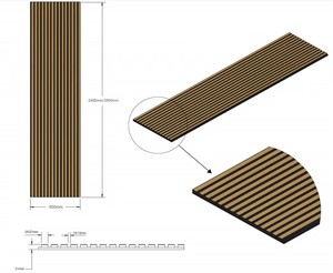 Panneaux muraux insonorisants modernes <span class=keywords><strong>les</strong></span> plus vendus <span class=keywords><strong>de</strong></span> l'usine, absorption acoustique très efficace NRC 0.9, écologiques, pour salle et chambre - Product Image 6