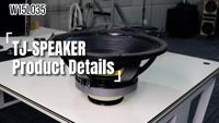 Subwoofer DJ 15'' 1400W 95dB, enceinte professionnelle pour fêtes en extérieur avec panier en alliage d'aluminium, 8 ohms, pour home cinéma