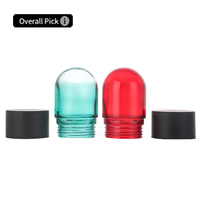 Bouteille en verre colorée de 100 ml avec bouchon de sécurité pour enfants, pot en verre avec dôme en verre de 26 dram, pot en verre résistant aux enfants, bouchons anti-enfants