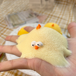 Nouveau jouet anti-stress Kawaii en TPR super épais, fait main, à presser, en forme de sandwich au poulet, de toast ou de burger - Product Image 4