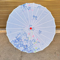 Parapluie décoratif en toile cirée pour femmes, imperméable, fait main, style danse classique chinoise, parasol de mariée W23-345