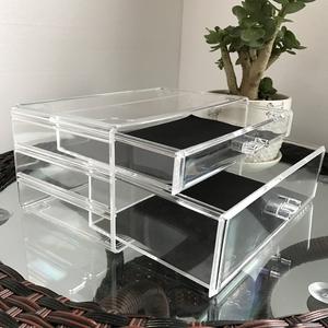 יוקרה זהב יווניות תיבת אחסון איפור אקריליק ברור איפור עבור תכשיטים שפתון קוסמטיקה פרימיום - Product Image 4