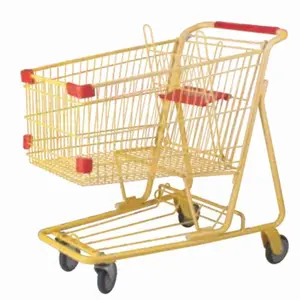 Factory 125L American Style Shopping Cart Trolley With 4 Wheels