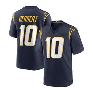 Maglie da calcio personalizzabili all'ingrosso 2025 da uomo Los Angeles City 10 Justin Herbert 15 Ladd McConkey cucite magliette da calcio - Product Image 6