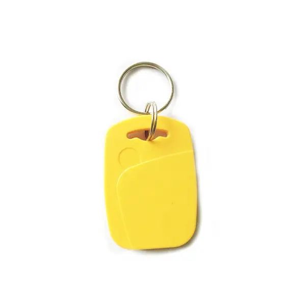 Kunci proximity plastik RFID yang dapat diprogram identifikasi fob T5577 tag kontrol akses gantungan kunci rfid