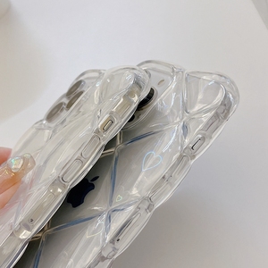เคส iPhone 11 ขนาด 6.1 นิ้ว ลายเลเซอร์วิบวับ รูปหัวใจสีรุ้ง น่ารัก ออกแบบมาสำหรับ iPhone 13 Pro ผู้หญิง สาวๆ - Product Image 4