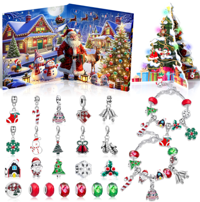 bracelets swarovski christmas charm