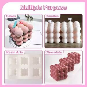 Factory Supply Home Decoration 3D Candle Mold Cube Aromatherapy Handmade Candles Silicone for <b>Cake</b> Mold <b>Tool</b> - Product Image 6