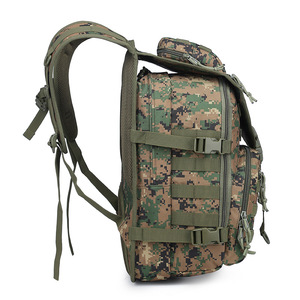Manufacturer X7 Vintage Tactical Computer <b>Backpack</b> Swordfish Camouflage Design Double Shoulder Polyester Travel Hiking - Product Image 3