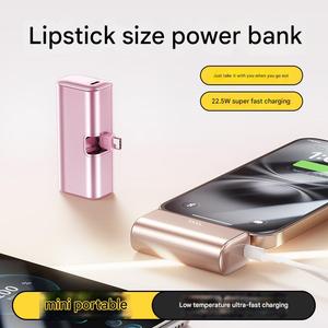 พาวเวอร์แบงค์จอ LED ขนาดเล็ก 2 in 1 ความจุ 5000mAh  แบบพกพาสำหรับชาร์จโทรศัพท์  พร้อมพอร์ตชาร์จ Type C - Product Image 4