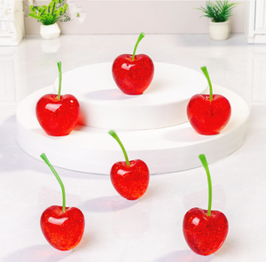<span class=keywords><strong>Abalorios</strong></span> de resina <span class=keywords><strong>3D</strong></span> con forma de cereza para manualidades, dijes de resina de frutas para accesorios de bricolaje para pendientes y collares, dijes creativos de comida en miniatura - Product Image 2