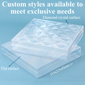 SUNSHING Boîtes à dessert carrées de qualité alimentaire Boîtes d'emballage en plastique pour bonbons et biscuits Boîte à gâteaux Tiramisu Récipient à <span class=keywords><strong>chocolat</strong></span> de luxe - Product Image 3