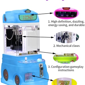 Máquina de grúa recreativa para tiendas minoristas, mini máquina de garras con sistema de tarjeta sin efectivo y QR, para dulces, cápsulas, peluches, regalos y cajas de premios - Product Image 5