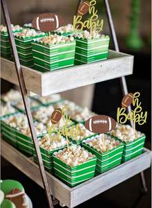 Adornos para Cupcakes con Forma de Balón de Fútbol, Decoración para Baby Shower con Temática de Fútbol para Niños, Adornos para Cupcakes para Fiestas de Cumpleaños - Product Image 5