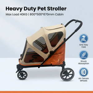 Poussette pour animaux de compagnie de grande taille, nouvelle conception, robuste, respirante, en maille, avec rampe pour <span class=keywords><strong>chien</strong></span> - Product Image 2