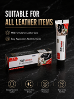 Betún para Zapatos Unisex Black Bull con Aroma, de Secado Rápido, Fácil de Limpiar, Resistente al Agua, Ungüento para Renovar Cuero, Ideal para Caminatas al Aire Libre