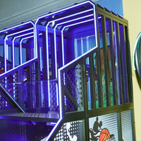 Máquina de Baloncesto Electrónica Multijugador con Iluminación LED y Efectos de Sonido - Equipo de Centro de Entretenimiento que Funciona con Monedas