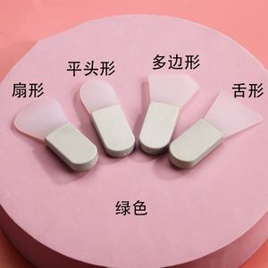 Brocha de Silicona Cosmética, Brocha de Silicona para Mascarillas Faciales, Mango Corto, Nueva Mini Brocha Portátil para Mascarillas de Arcilla, Herramienta de Belleza Facial - Product Image 3