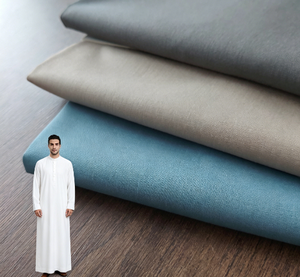 Tela para Traje TR, Tela Suave de Poliéster y Viscosa, <span class=keywords><strong>Material</strong></span> para Thobe, Mezcla de <span class=keywords><strong>Cachemira</strong></span> y Lana, Tela Personalizada para Thobe Árabe de Boda - Product Image 1