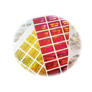 Clear Anti-Counterfeit PET Adhesive Hologram Sticker with Custom Design and Label - Product Image 4