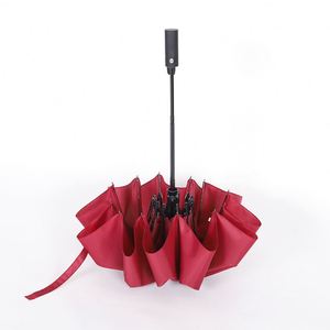 Parapluie de luxe pliable en 3 sections, personnalisable avec impression et logo, qualité supérieure, prix de gros, en vente - Product Image 2