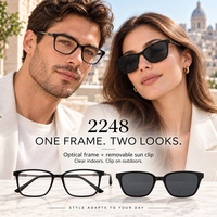 Montures de lunettes TR90 avec clip solaire polarisé TAC – Vente en gros de montures de prescription