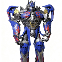 Traje de robot deformable Optimus Prime personalizado con armadura de EVA de tacón alto para eventos comerciales y accesorios de cosplay de películas.