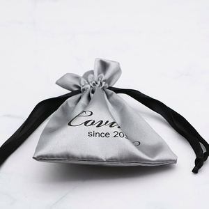 <span class=keywords><strong>Bolsa</strong></span> De satén con cordón grande personalizada, Logo personalizado con logotipo impreso, garantía de Comercio de <span class=keywords><strong>Alibaba</strong></span> - Product Image 5