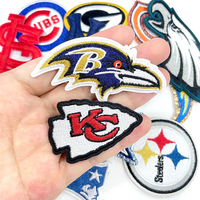 Patch brodé personnalisé sur le thème du sport, motif athlétique, appliqué thermocollant inspiré du sport pour vêtements et accessoires, vente en gros OEM