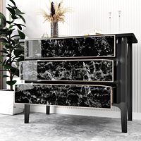 Papel Tapiz de Mármol 3D Brillante, Adhesivo Impermeable para Paredes, Azulejos, Gabinetes, Película Autoadhesiva en Rollo