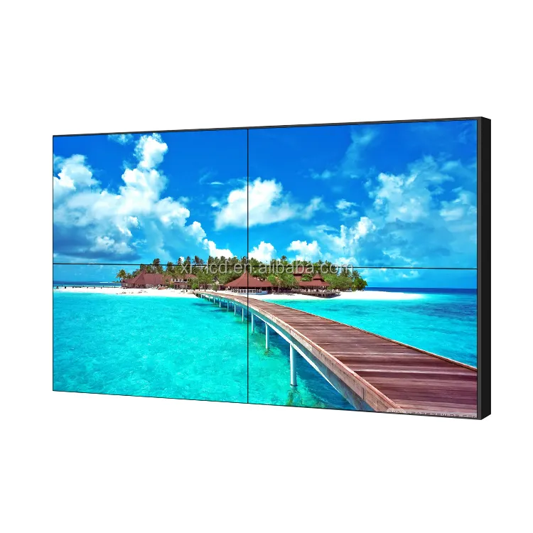 Pantalla lcd de empalme, 2x2, 1,8mm/3,5mm/5,5mm, 49 pulgadas, vidmate, reproductor de vídeo, monitor de pared