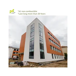 A1 Modern Exterior Wall Cladding Fire Rated Water Proof Fiber Cement Board