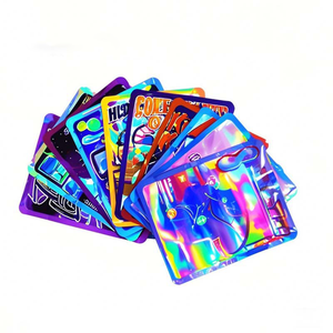 Pochette debout refermable écologique personnalisée emballage alimentaire étanche à l'humidité pour bonbons bonbons bonbons aliments pour animaux de compagnie 3.5g 7g mylar sacs à fermeture éclair - Product Image 3