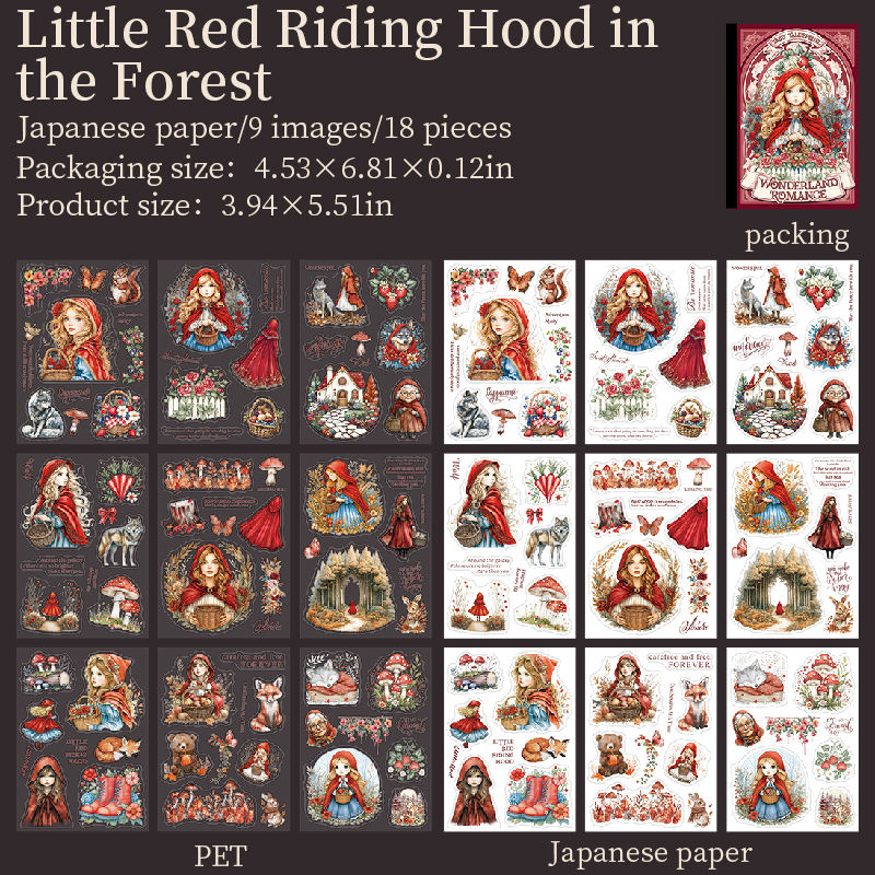 B Le petit chaperon rouge dans la forêt