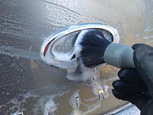 Cepillo sintético para detalles de automóviles, cerdas ultrasuaves, agarre cómodo, limpieza sin arañazos, emblemas interiores exteriores, insignias - Product Image 4