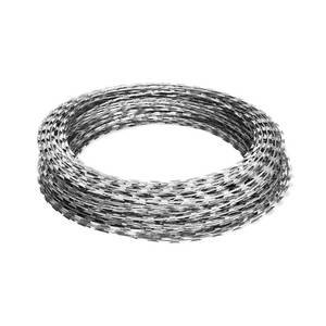 Alambre de púas de <span class=keywords><strong>concertina</strong></span> galvanizado en caliente BTO-22 al por mayor, 0.5mm de espesor, 500mm, para protección de cercas - Product Image 6
