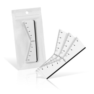 25 autocollants jetables en V pour tatouage des sourcils, accessoires de maquillage permanent en plastique pour la pratique du microblading - Product Image 1