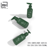 Flacon de soin corporel en plastique transparent de luxe, vide, 250 ml et 500 ml, avec pompe à lotion, échantillon gratuit, flacon de shampoing, faible MOQ