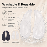 Coussinets de talon avec soutien de la voûte plantaire, coussin en gel antidérapant, auto-adhésifs, respirants, soulagement de la douleur, soin des pieds pour femmes et hommes, toutes tailles de chaussures