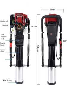 Martello Demolitore a Benzina a 4 Tempi, Battipalo per Recinzioni a Quattro Tempi - Product Image 3