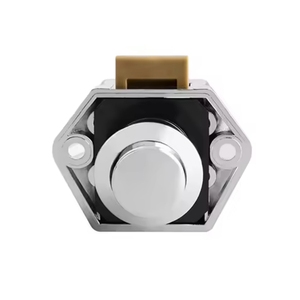Nâu <span class=keywords><strong>Keyless</strong></span> đẩy nút chốt Tủ knobs đẩy nút khóa cho RV du thuyền Motorhome cắm trại Caravan - Product Image 2