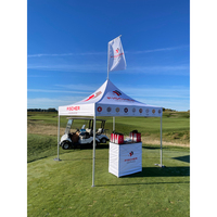 Tente de stand publicitaire commerciale, cadre en acier de haute qualité, pop-up, glamping en plein air, 3x3 mètres, pliage rapide