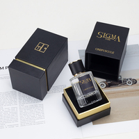 OEM Nouveau design Boîte dure verte en feuille d'or Bouteille de parfum de maison Boîtes cadeaux pour hommes Boîtes en papier de parfum pour emballage de parfum