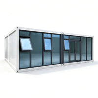 Maison mobile touristique de 20 pieds, maison préfabriquée modulaire, hôtel portable, petite maison conteneur avec balcon sur le toit