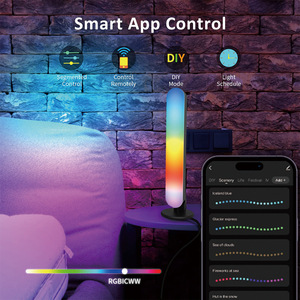 Bande lumineuse LED intelligente avec télécommande, lampe de bureau RVB, lumière de ramassage de nuit pour jeux TV atmosphère décoration de la maison - Product Image 2