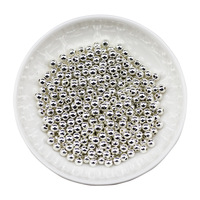 Vente en gros de perles en vrac de 2 à 8mm ABS or argent couleurs perles rondes avec trous pour la fabrication de bijoux à bricoler soi-même