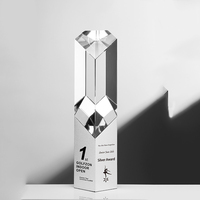 Plaque Métallique de Haute Qualité 2026 en Argent, Cuivre et Or, Trophées et Médailles Personnalisés en Cristal K9 Taillé en Forme de Diamant, Vente en Gros