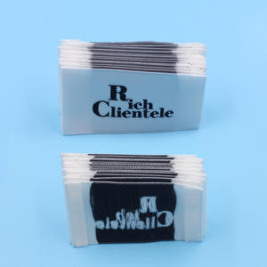 ป้ายผ้าซาตินพิมพ์ยี่ห้ออุปกรณ์เสริมสำหรับเสื้อผ้าฉลากคอออกแบบโลโก้ได้ตามต้องการ - Product Image 3