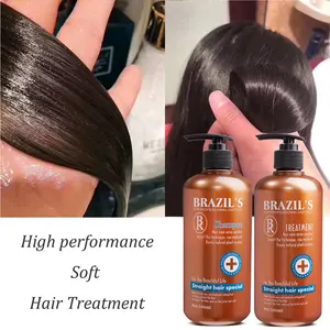 Wholesale Private Label Moisturizing Vegan Brazilian Protein Shampoo and Conditioner Set for Dry Hair Daily Moisture Renewal